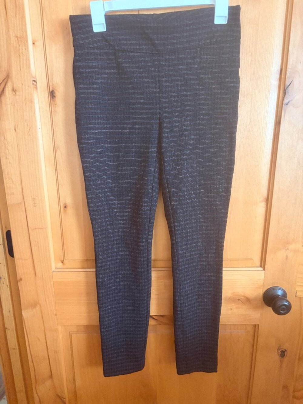 Dalia Plaid Stretch Pull-On Pants – Fall Trousers